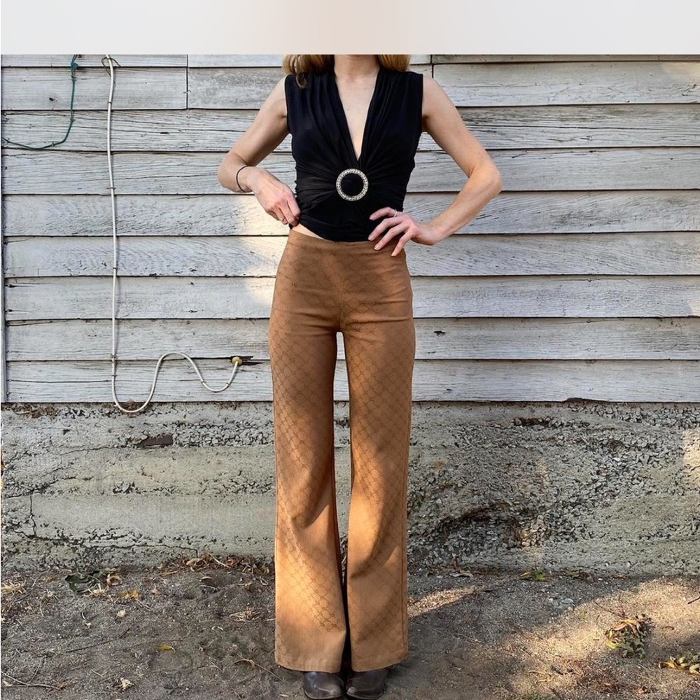 Rare Diab’Less  Less Vintage Brown High-Waisted 70’s Pants diab'less XS
